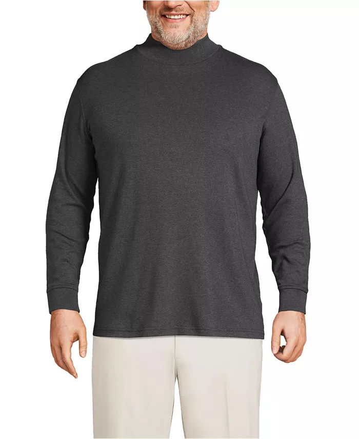 Big & Tall Cotton Supima Mock Turtleneck