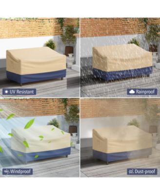 Patio Furniture Cover with Padded Handle and Click-Close Straps