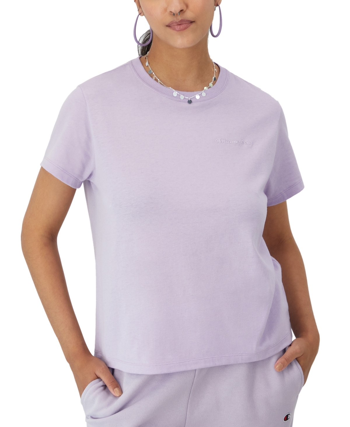 Champion: Women's The Classic Crewneck T-shirt - Morning De