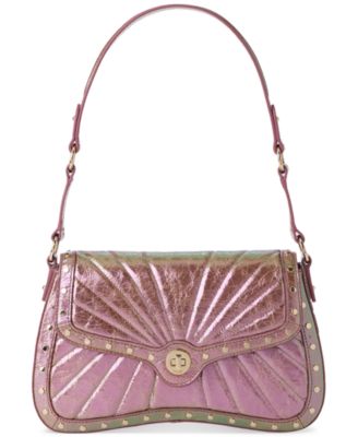 Brahmin - Nerida Rose Gold Alectrona Small Leather Shoulder Bag