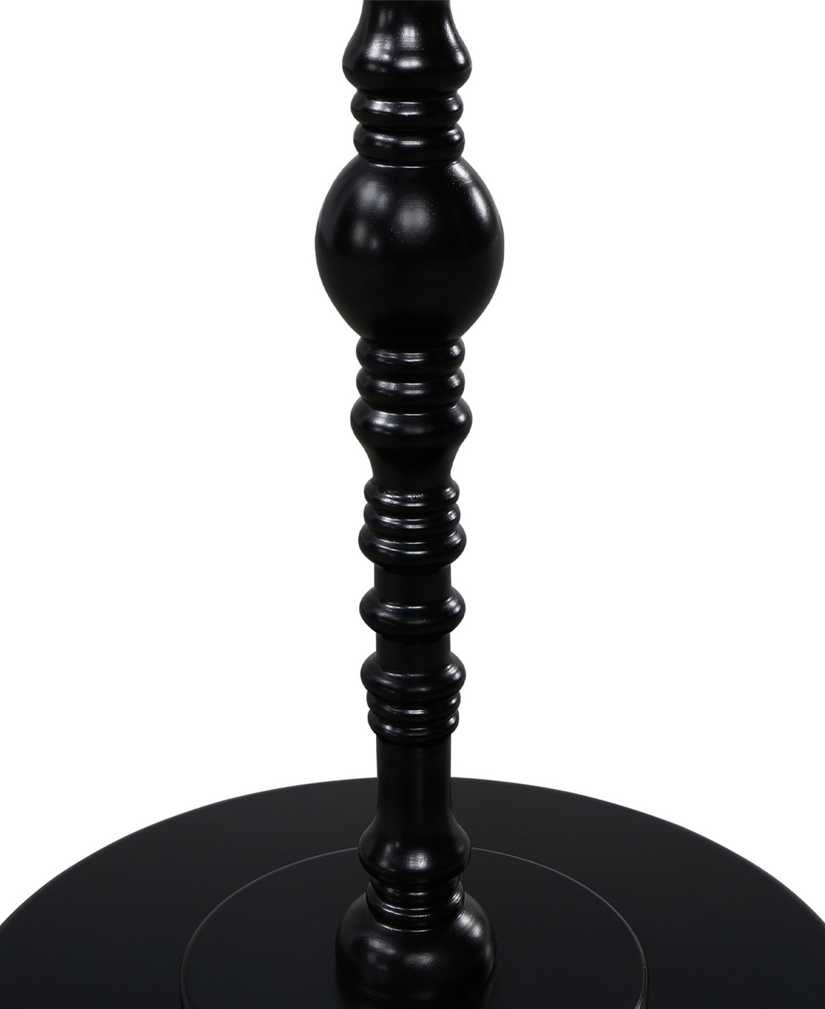 Convenience Concepts 17.75" Classic Accents Sanibel Beach Spindle Table In Black