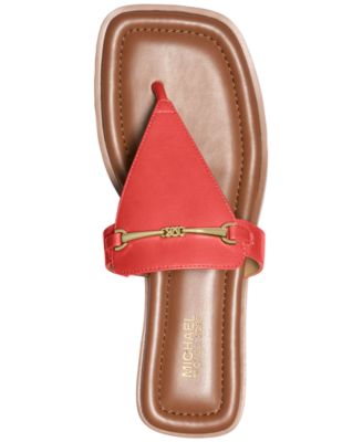 【送料&関税込】Michael Kors Lena Leather Sandal Pink Color Michael Kors Women's Lena Thong Sandals - Macy's
