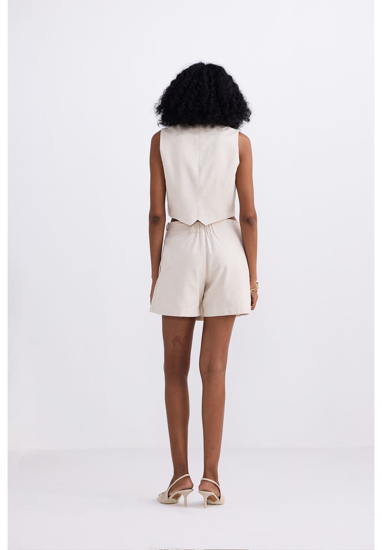 Women's Cotton Tweed Skort