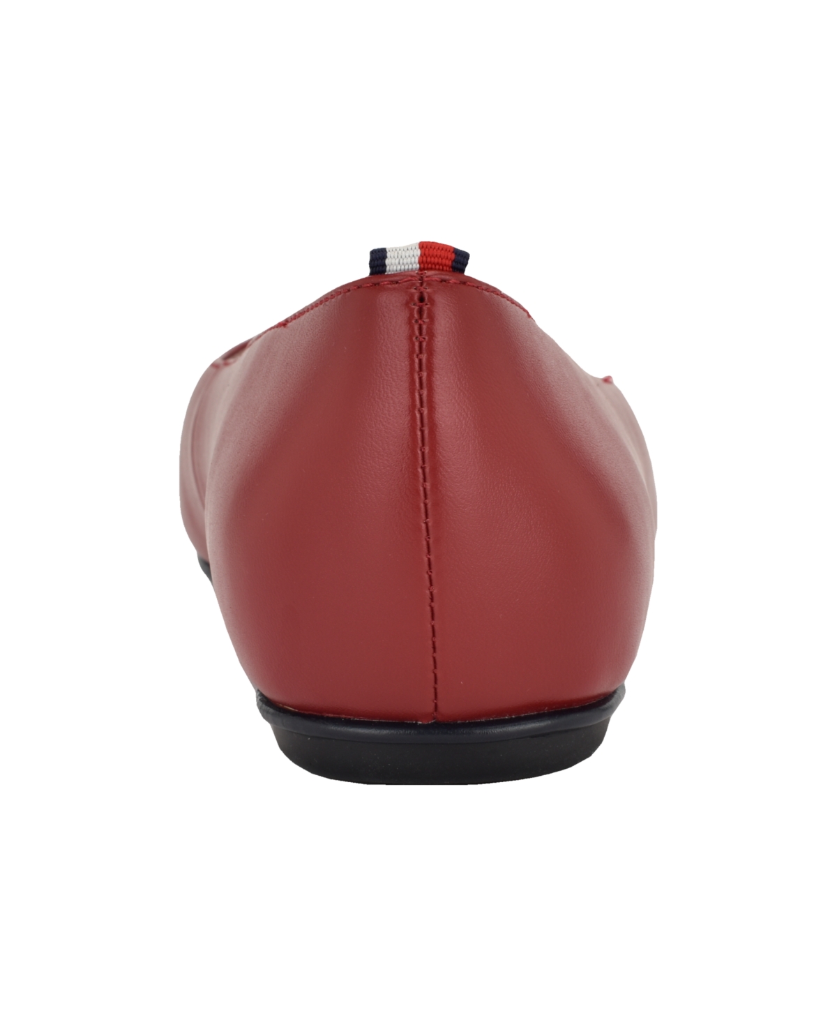 Tommy Hilfiger Bekim Cap Toe Flat In Dark Red