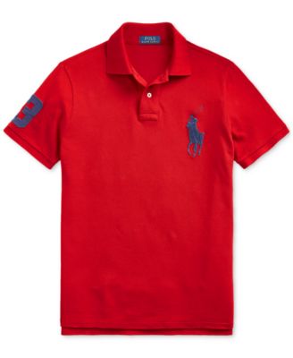Men's  Big Pony Custom Slim Fit Mesh Polo