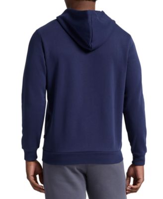 Men's Zip-Front Long Sleeve Small Logo Fleece Hoodie