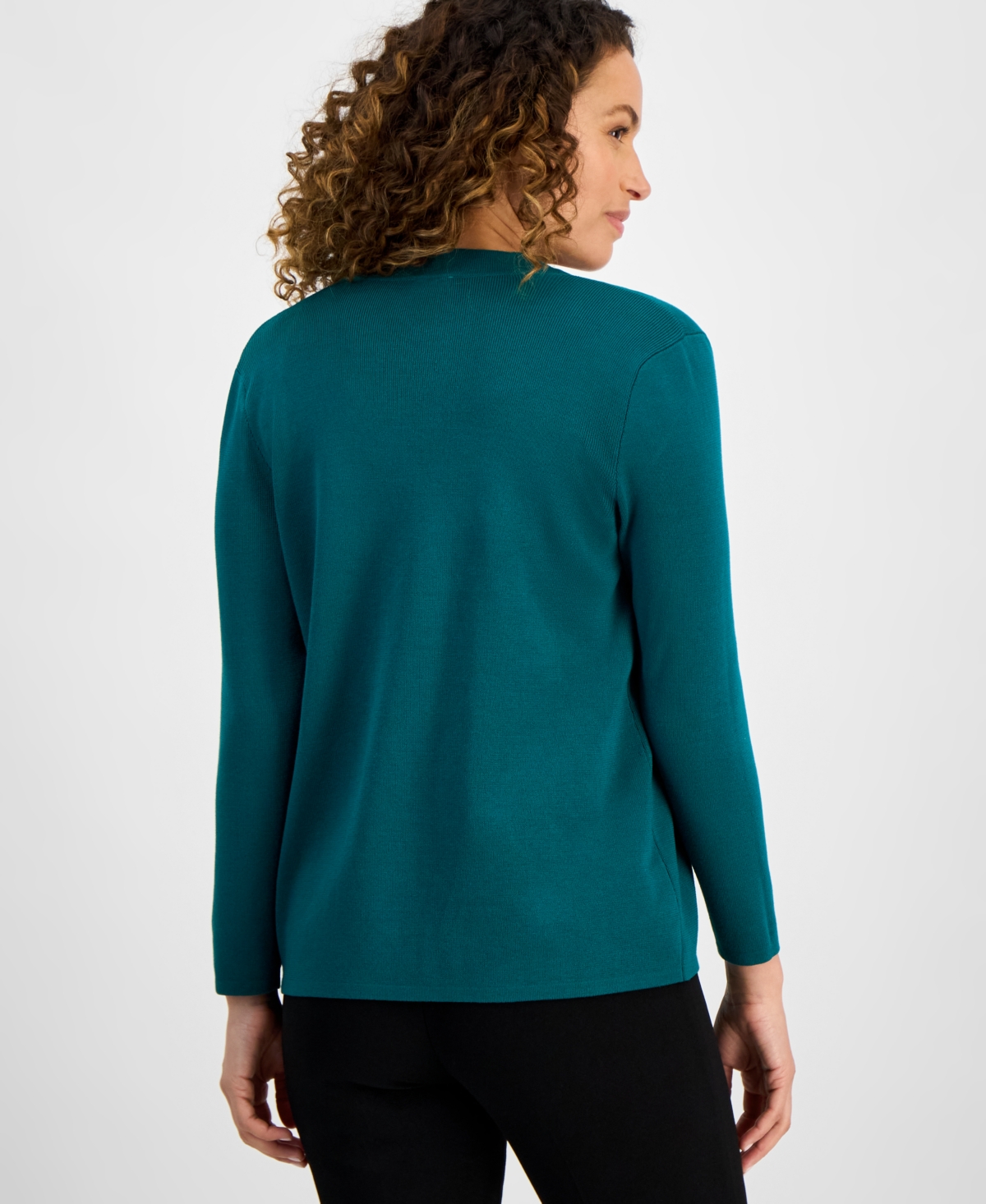 Ak Anne Klein Petite Newport Kissing Front Cardigan