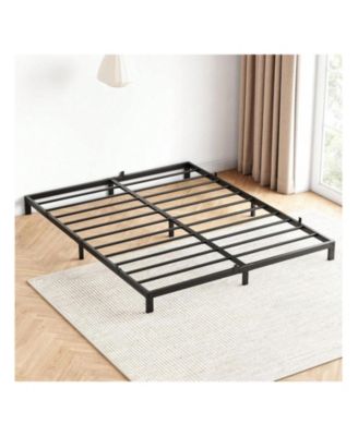 gaomon 8-Inch Metal Low Platform Bed Frame with Metal Slat Support, Mattress Foundation, No Box Spring, Noiseless â€“ Bed Frame - Full