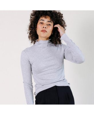 Plus Size Norma Modal Ribbed Turtleneck