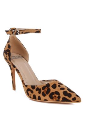 Rag and Co Womens Ushra Microfiber Stiletto Sandals