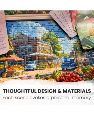 3SET 100 Pieces Dementia Puzzles for Elderly - 9 Memory Flashcards