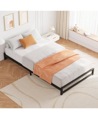 6 Inch Metal Platform Bed Frame With Steel Slat Support, Mattress Foundation And No Box Spring Needed, Easy Assembly