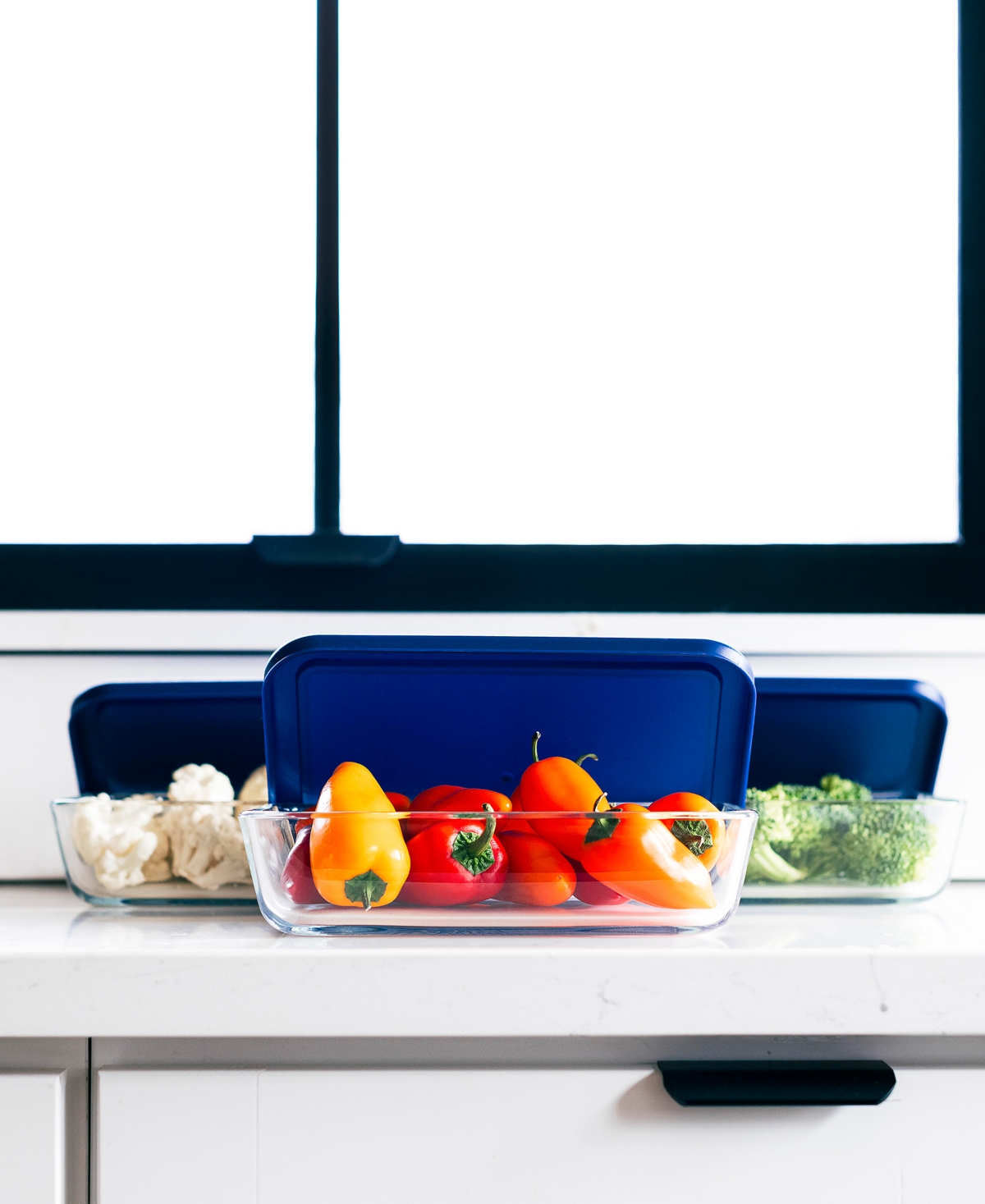 Dura Living 6-Piece 3 Cup Rectangular Food Storage and Meal Prep Container Set