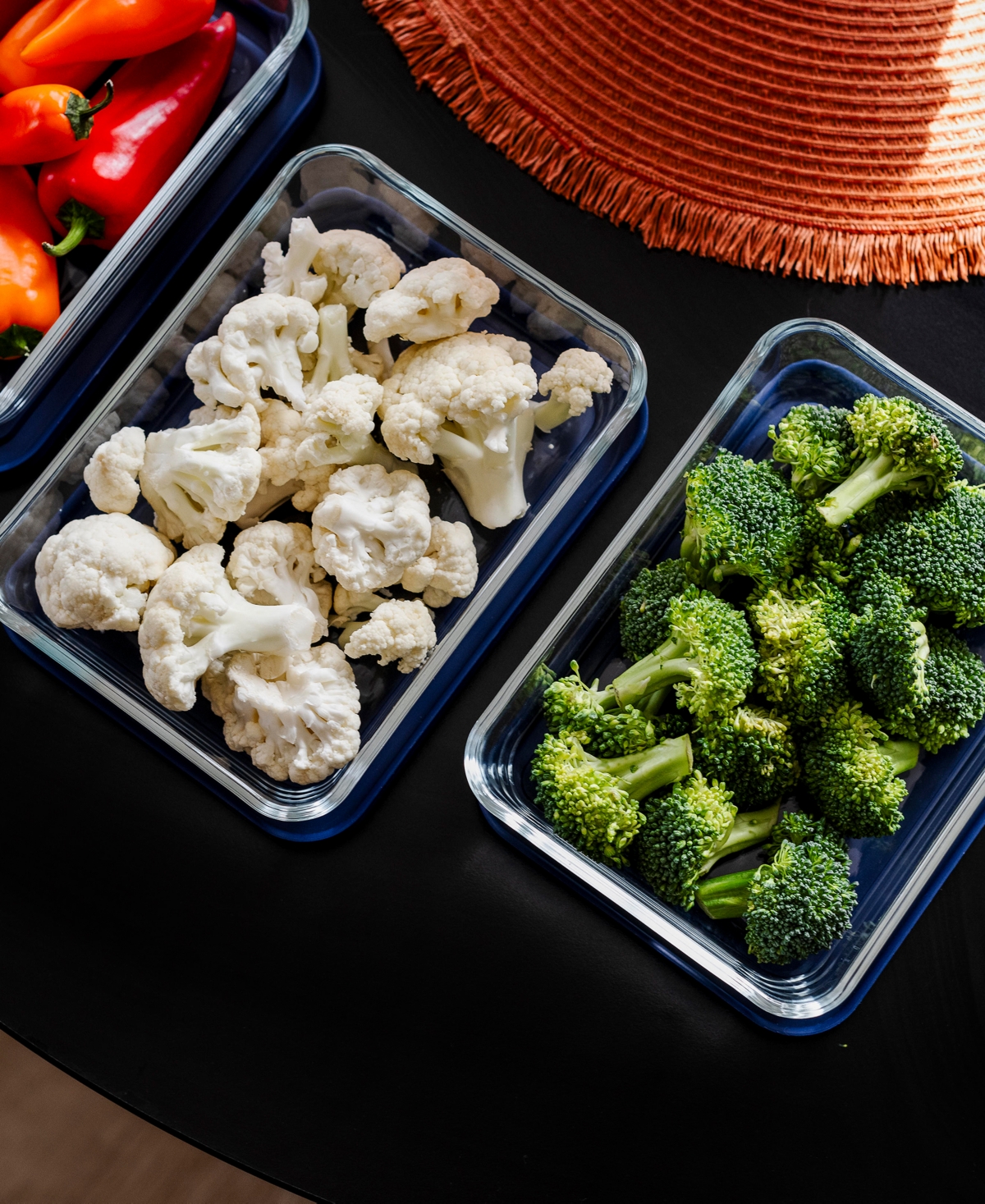 Dura Living 6-Piece 3 Cup Rectangular Food Storage and Meal Prep Container Set