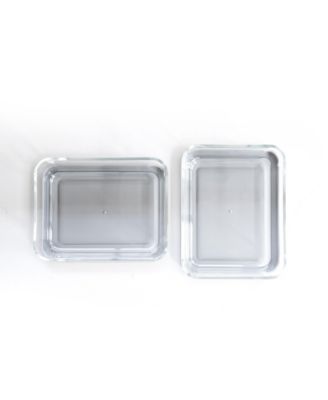 4-Piece 6.5 Cup Rectangular Food Storage and Meal Prep Container Set