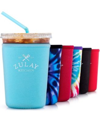 Reusable Neoprene Medium Coffee Sleeve – Fits 22oz to 24oz Iced Cups