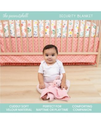 Floral Crib Bedding, Tummy Time Mat & Security Blanket Set, 4-Piece Set