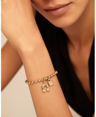 Sterling Silver and 18K Gold-Plated Ball Shaped Bracelet