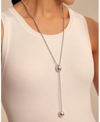 Sterling Silver Clasp Long necklace 