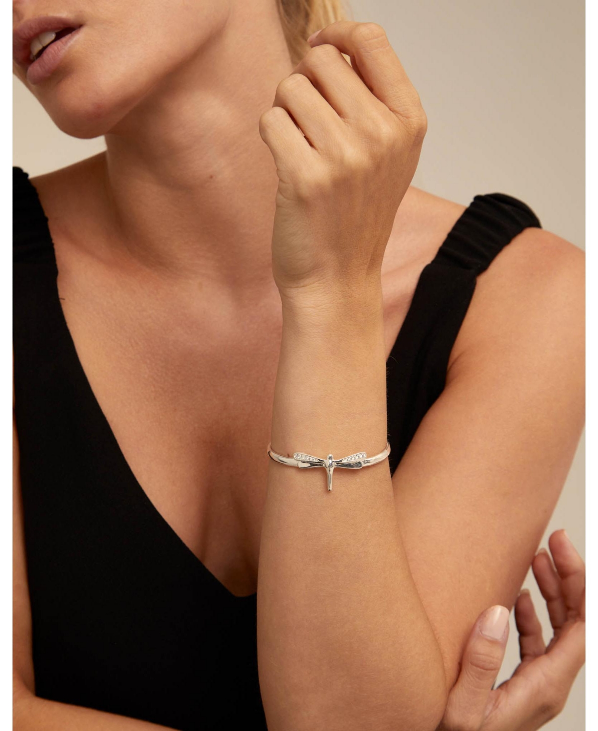 Unode50 Central Dragonfly Bracelet In Silver