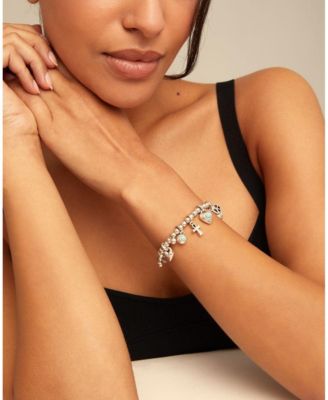 Sterling Silver Plated Metal Alloy Ball Bracelet