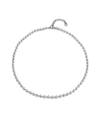 Sterling Silver Metal Alloy Small Beads Necklace
