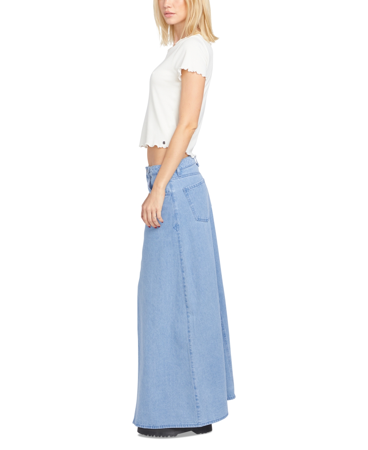 Volcom Juniors' Chill Trap Cotton Denim Skirt