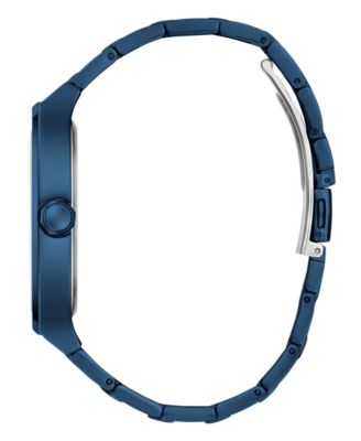 Men's Analog Blue Stainless Steel Watch, 42 mm