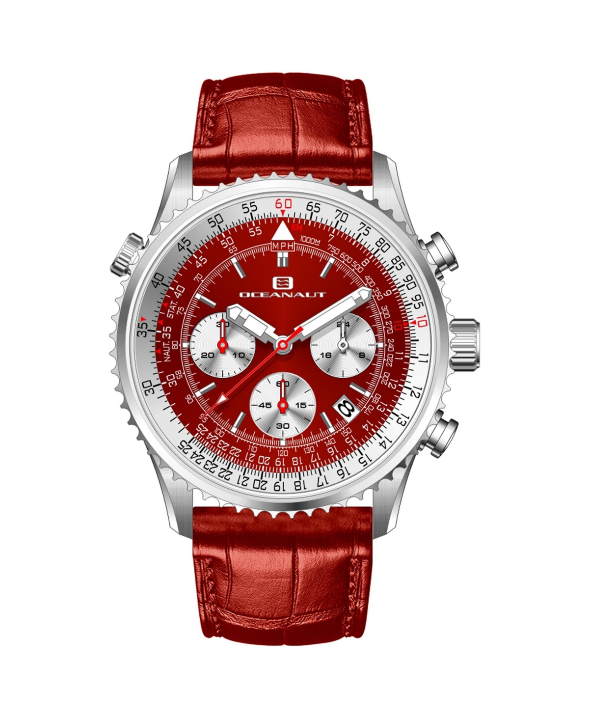 Men's Flight Red Dial Watch - OC0129 - Red