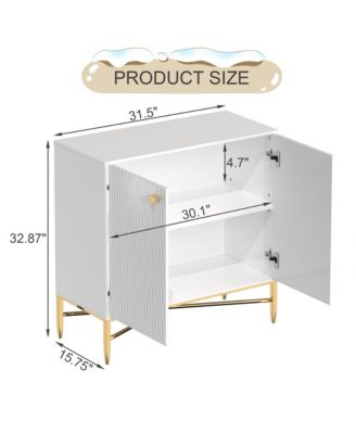 2 Door Locker Manufactured Wood/Metal Accent Cabinet