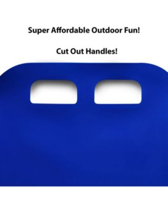 Flying Carpet Lightweight Roll Up Plastic Winter Snow Sled, Blue