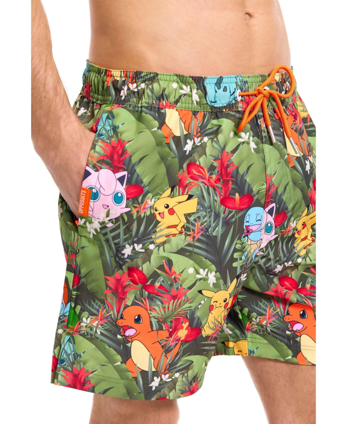OppoSuits Men's Swim Shorts - Multicolor - pokemon