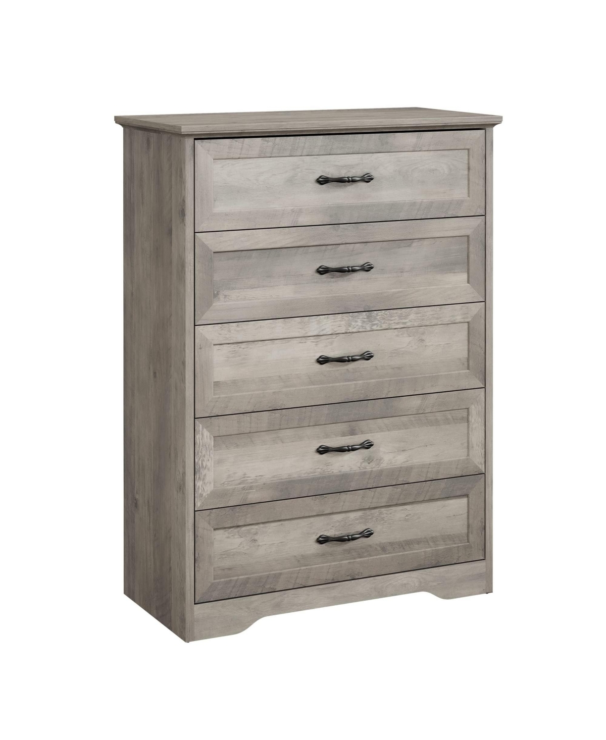 gaomon Modern 5 Drawers Dresser, Chest of Drawers Closet Organizers and Storage Clothes, Modern Dressers - Grey