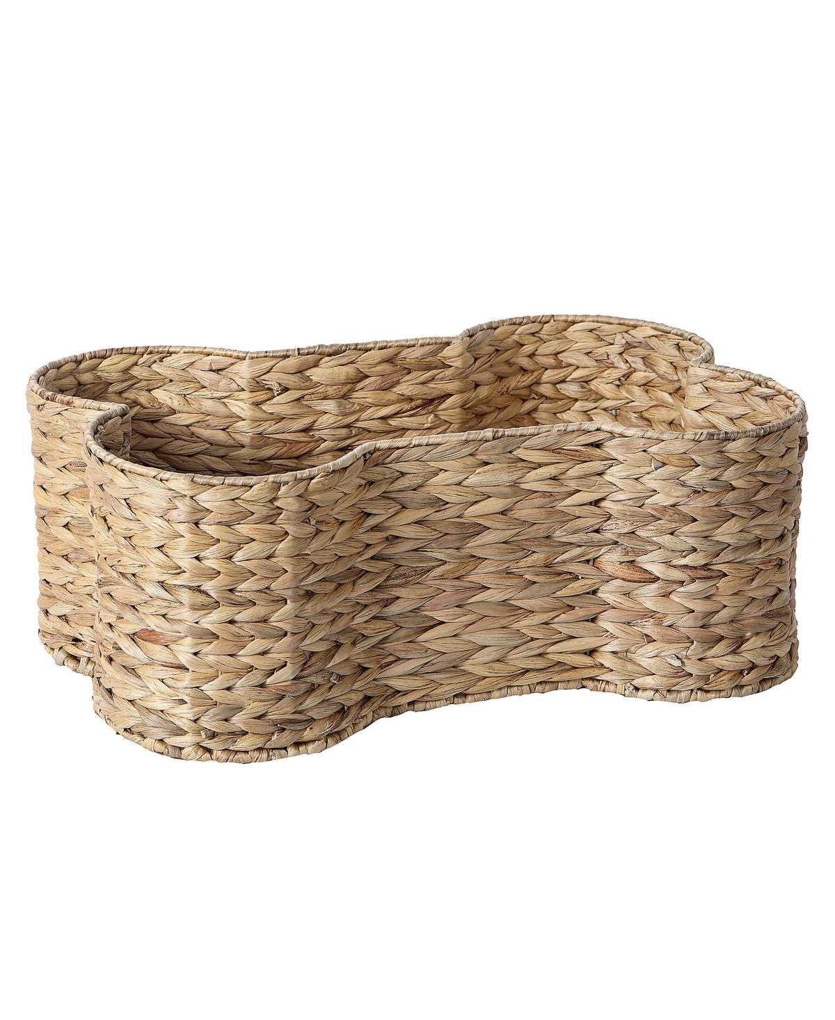 Loxley Collection Bone Shapped Pet Storage Basket - Beig/khaki