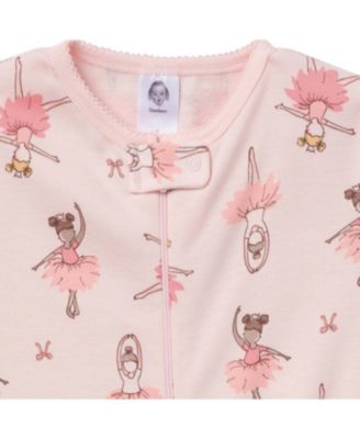 Toddler Girls' Snug Fit Footed Pajamas, 4-Pack, Dogs