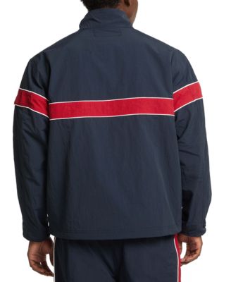 Men's Long Sleeve Mock Neck Windbreaker Jacket