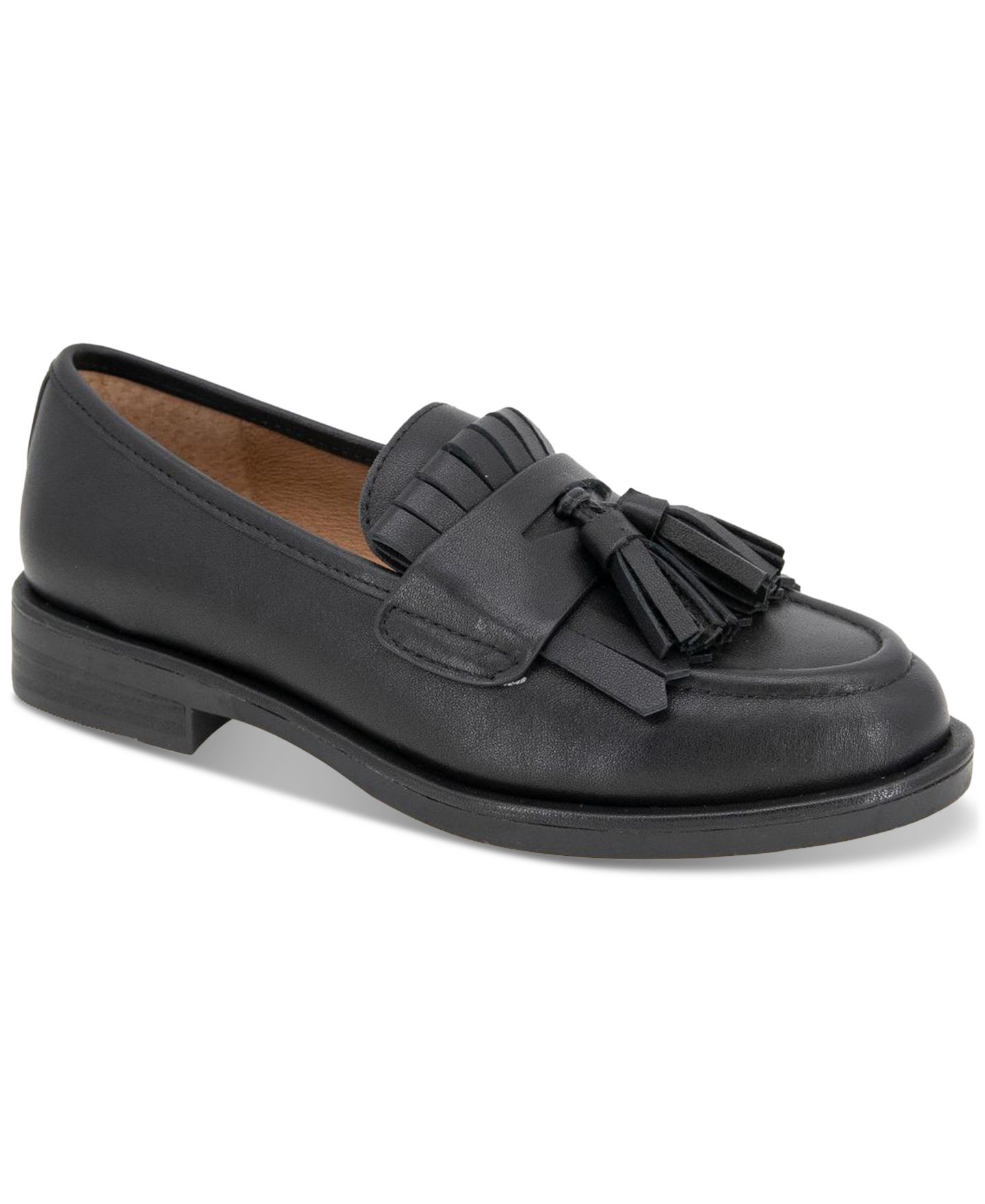 Женские туфли Gentle Souls Cydney Tassel Loafer Flats, цвет: Чёрный — фото 1