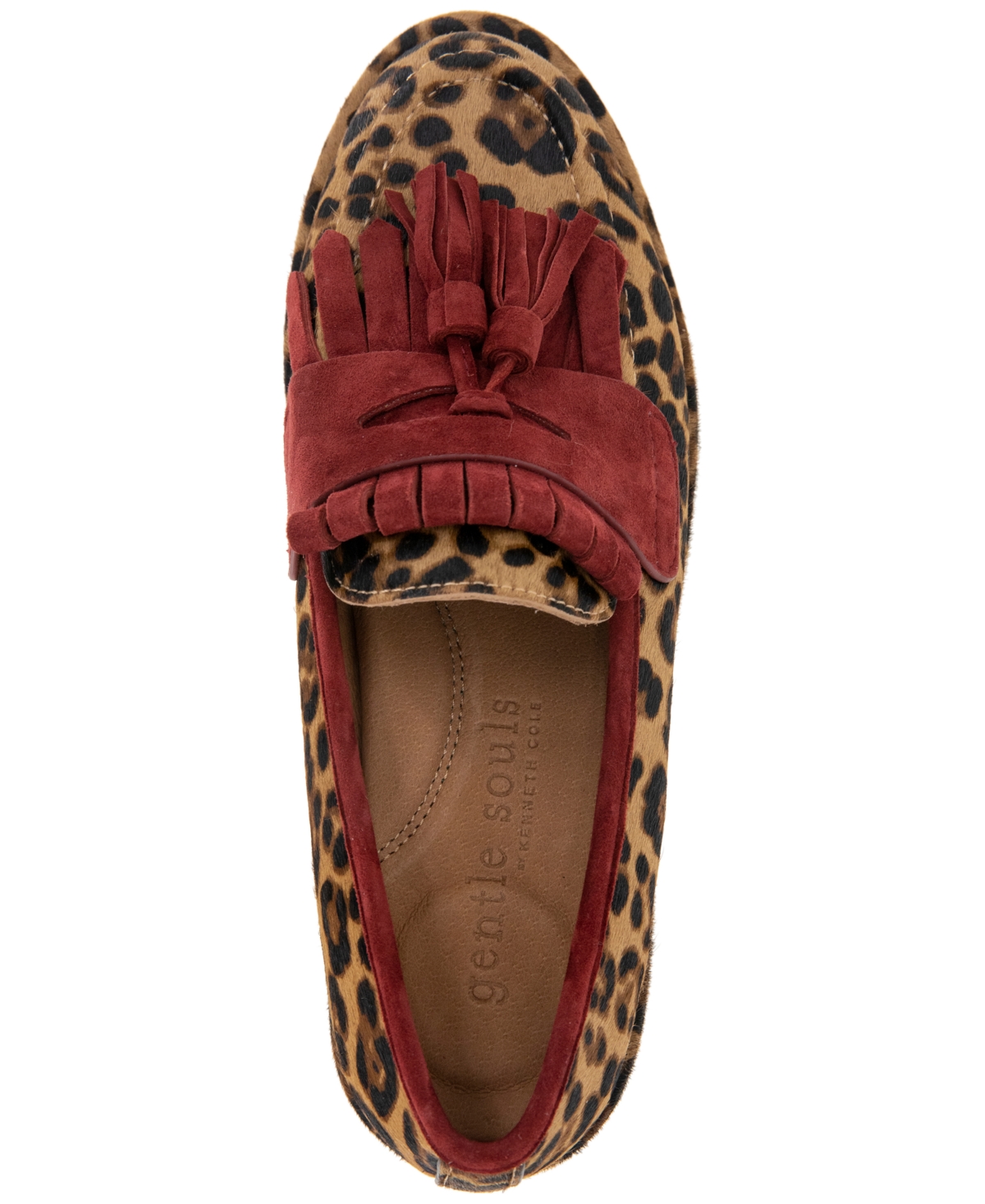 Gentle Souls Women's Cydney Tassel Loafer Flats In Leopard Haircalf
