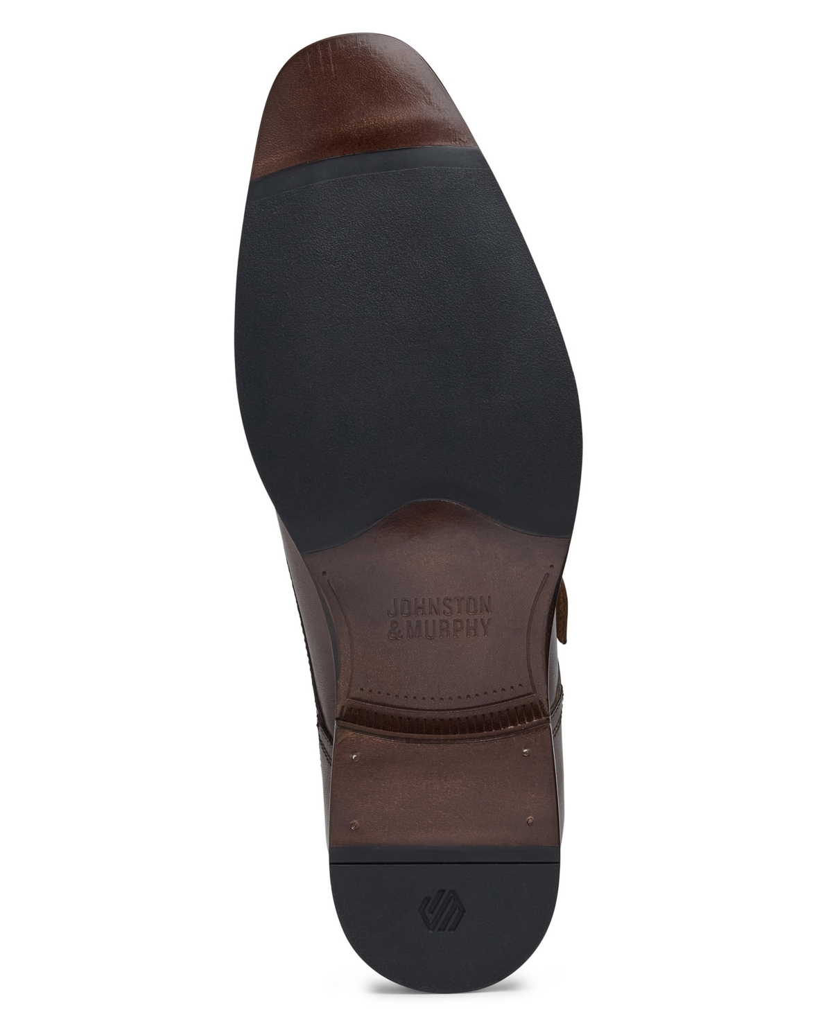 Johnston & Murphy Richland Monk Strap Shoe In Mahogany Full Grain