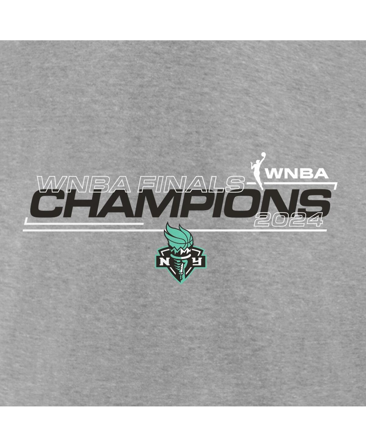 Fanatics Men's and Women'sNew York Liberty 2024 Wnba Finals Champions Pullover Sweatshirt - Heather Gray