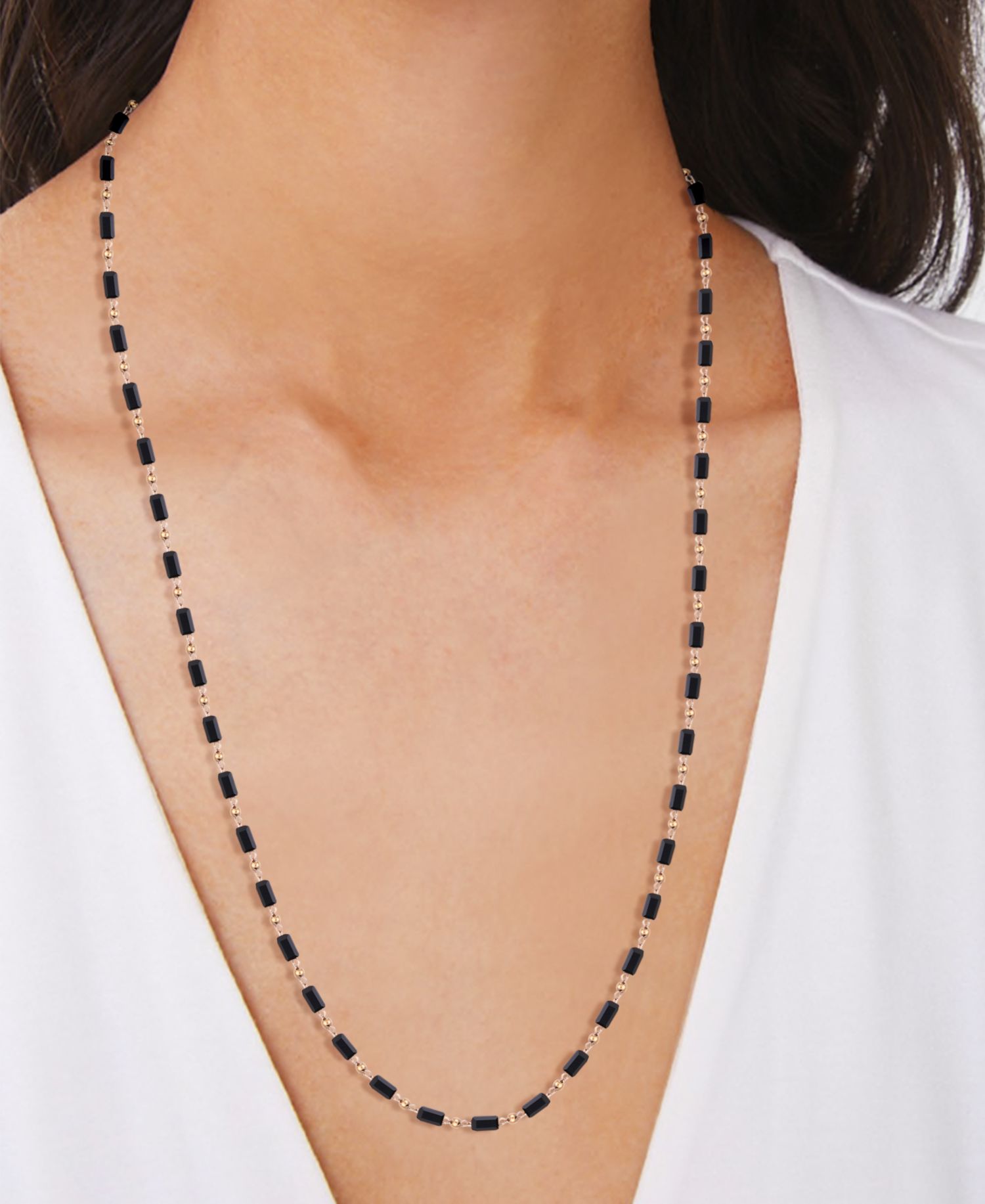 Gold-Plated Crystal Necklace