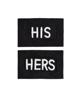 His & Hers Cotton 2-Piece Bath Rug Set