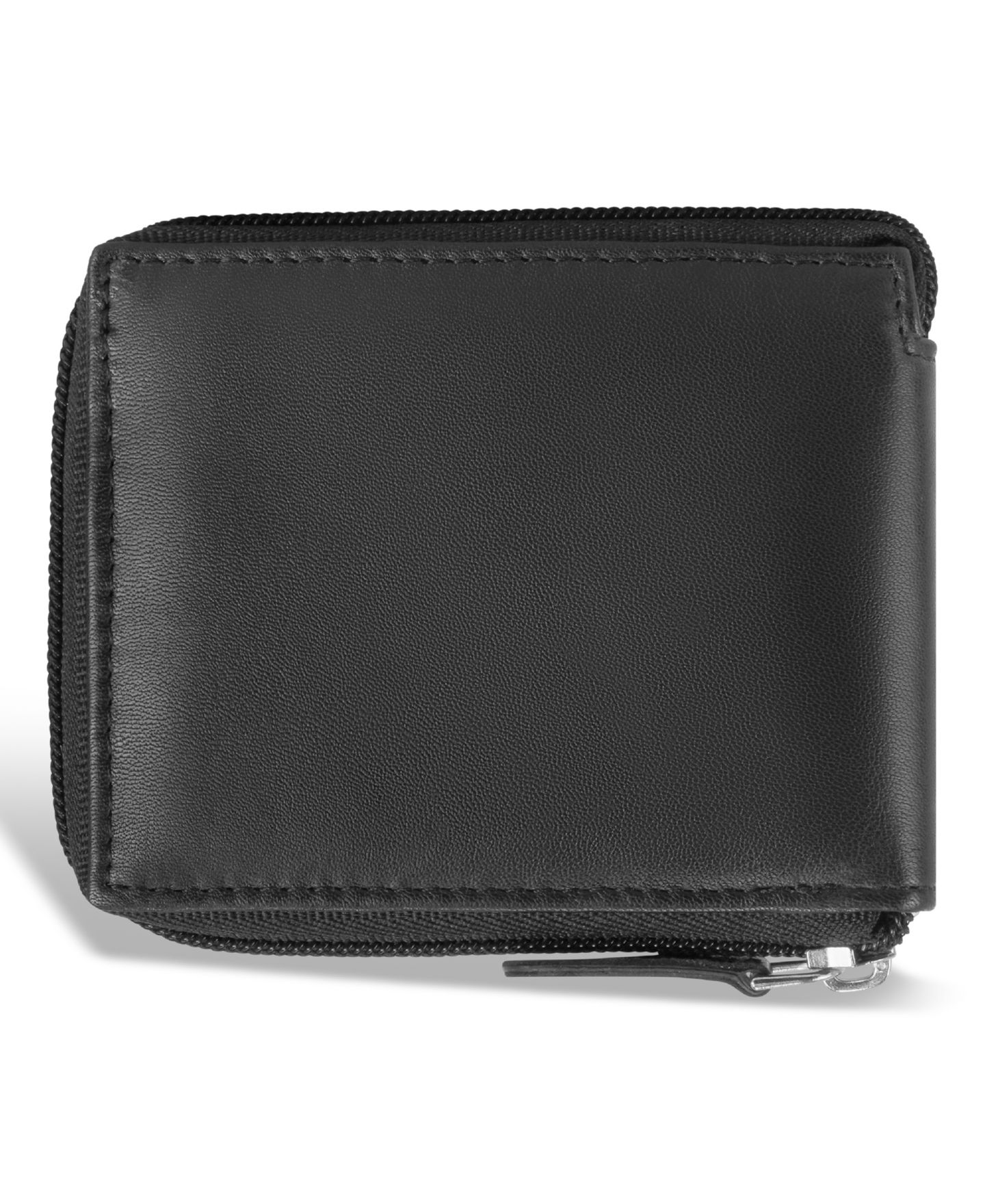 Мужской кошелёк CHAMPS Classic Collection Leather Zip-Around Wallet, цвет: Чёрный — фото 2
