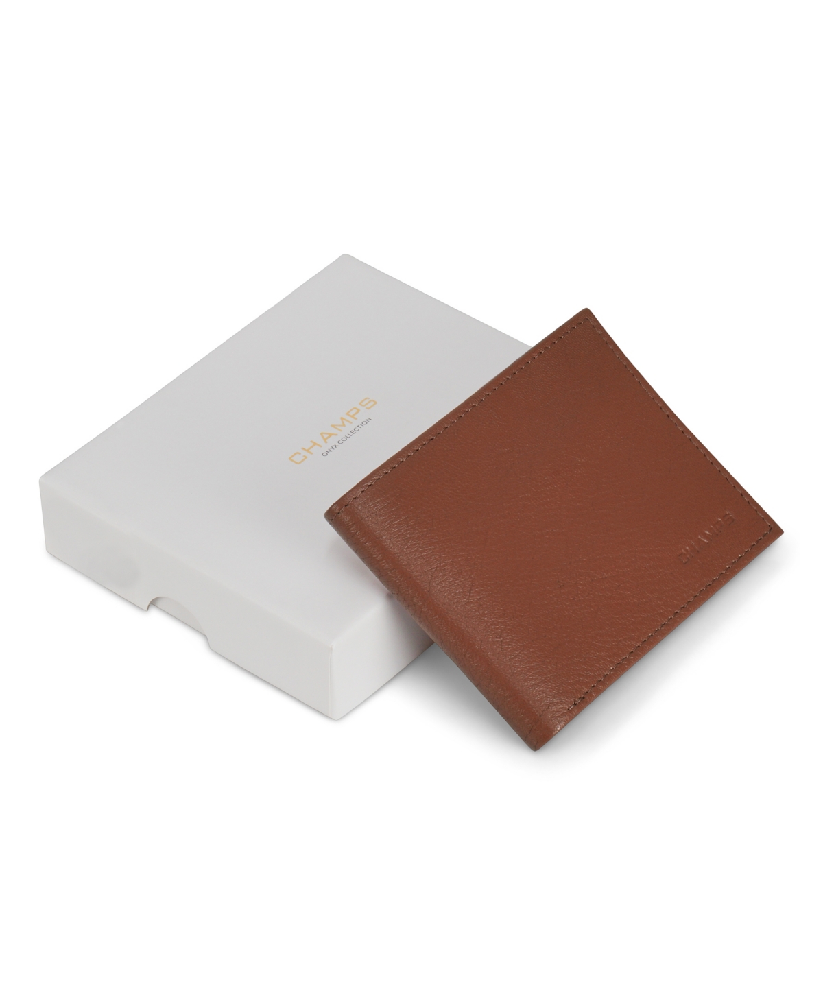 Shop Champs Men's Onyx Collection Leather Bi-fold Wallet In Brown