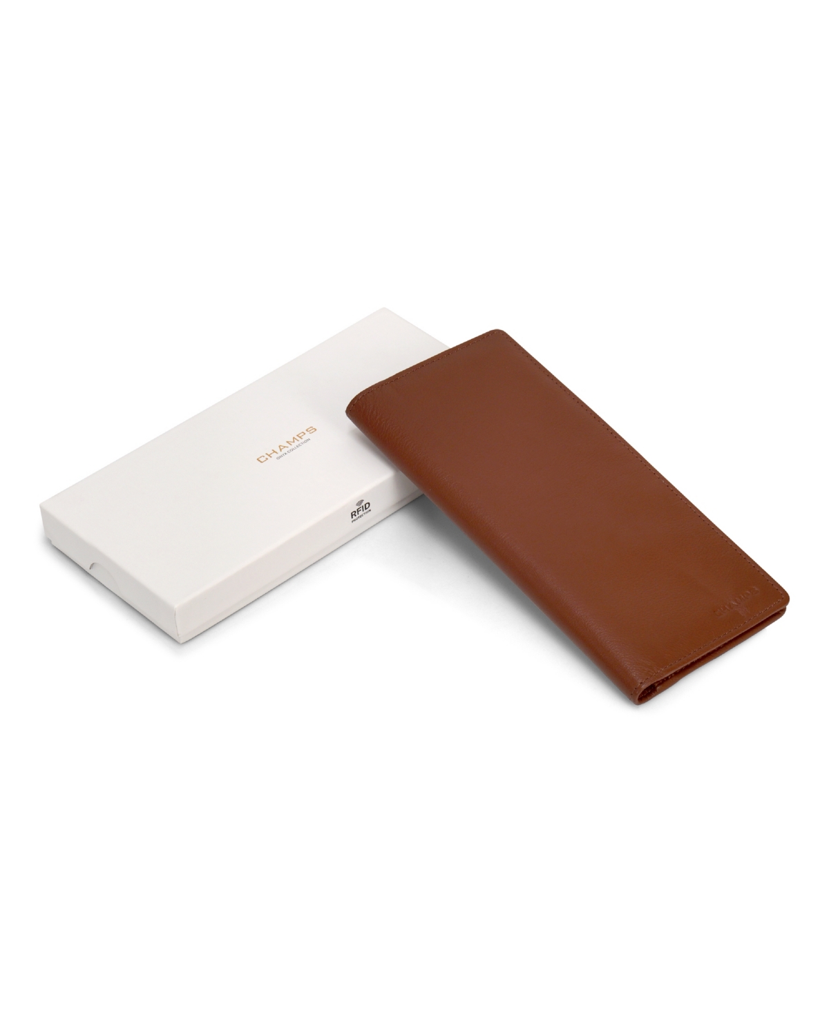 Shop Champs Men's Onyx Collection Leather Breast Wallet In Brown
