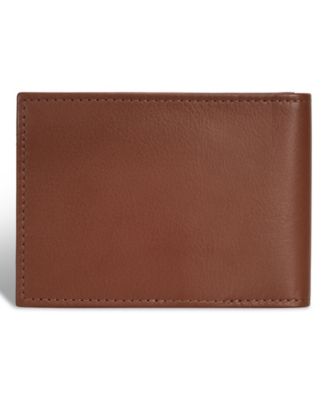 Men's Onyx Collection Leather Bi-Fold Clip Wallet
