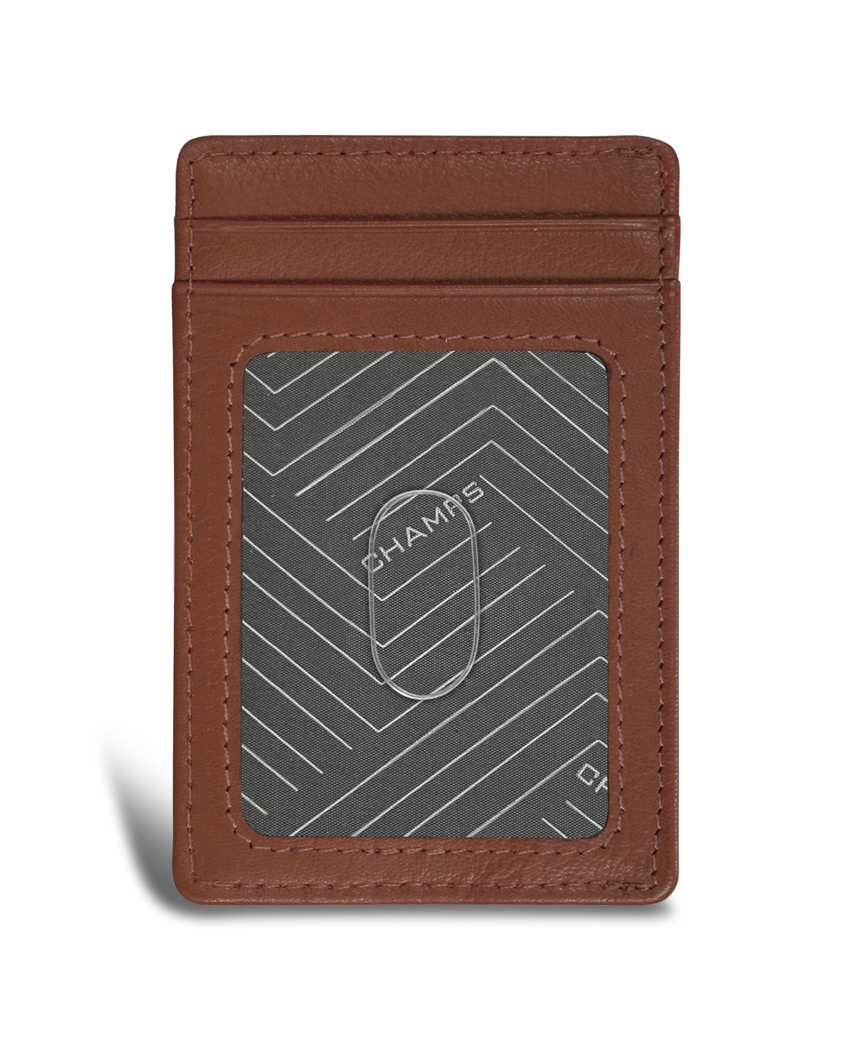 CHAMPS MEN'S ONYX COLLECTION LEATHER ACCESS CARD CASE 