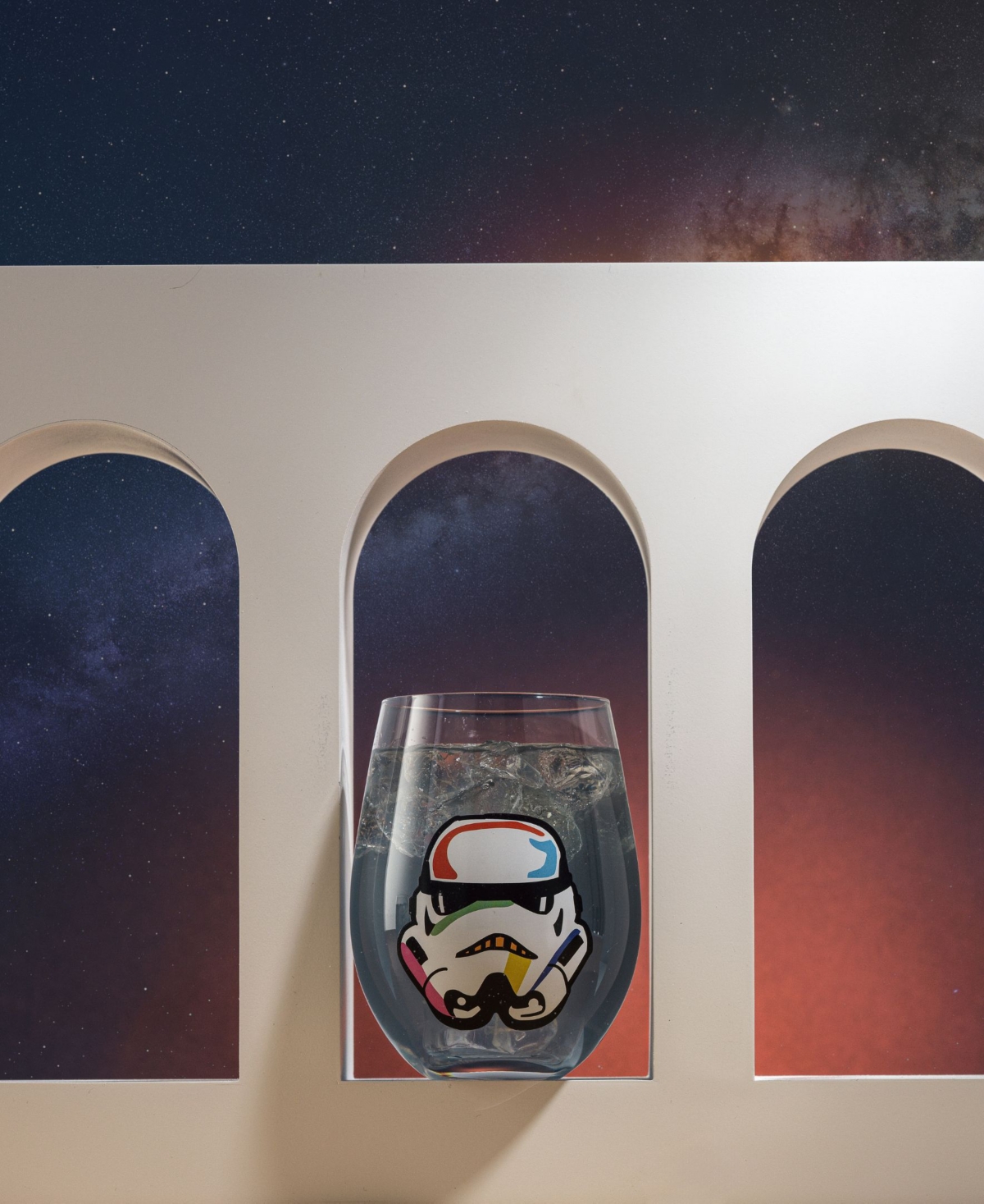 JOYJOLT STAR WARS STEMLESS WINE GLASSES, SET OF 4 