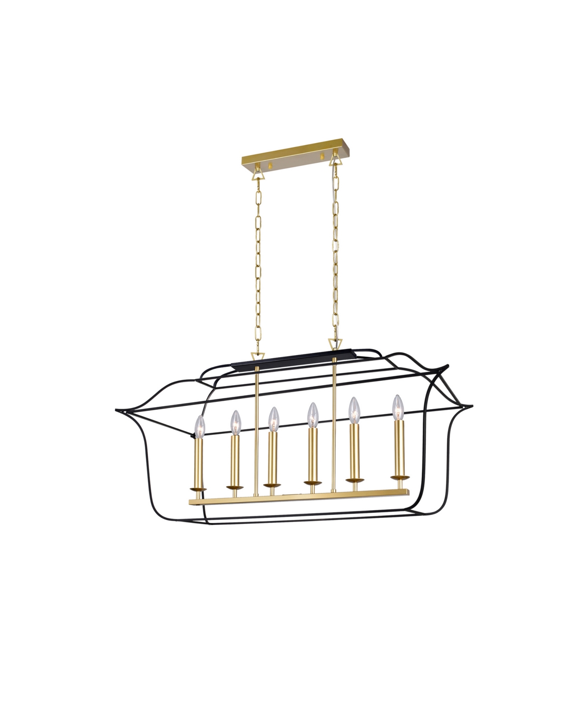 CWI LIGHTING 18" METAL TUDOR 6 LIGHT ISLAND AND POOL TABLE CHANDELIER 