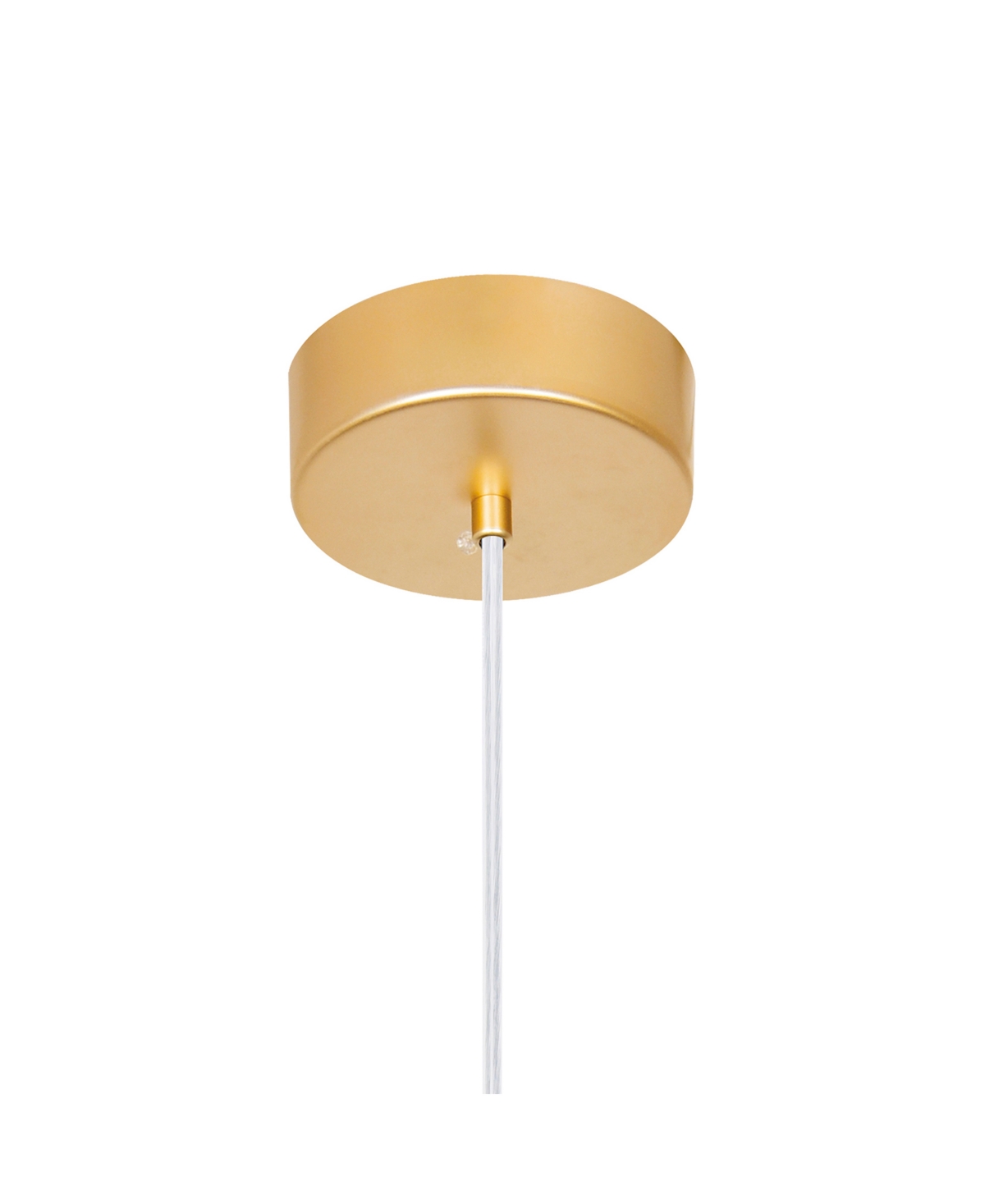 Shop Cwi Lighting 98" Metal Iris 1 Light Mini Pendant In Sun Gold